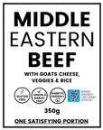 Middle Eastern Beef, LOW FODMAP certified, Diabetic Friendly, GLUTEN FREE 350g