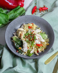 Poached Chicken w/ Aromatic Rice & Bok Choy, LOW FODMAP, GLTUEN FREE, lactose free