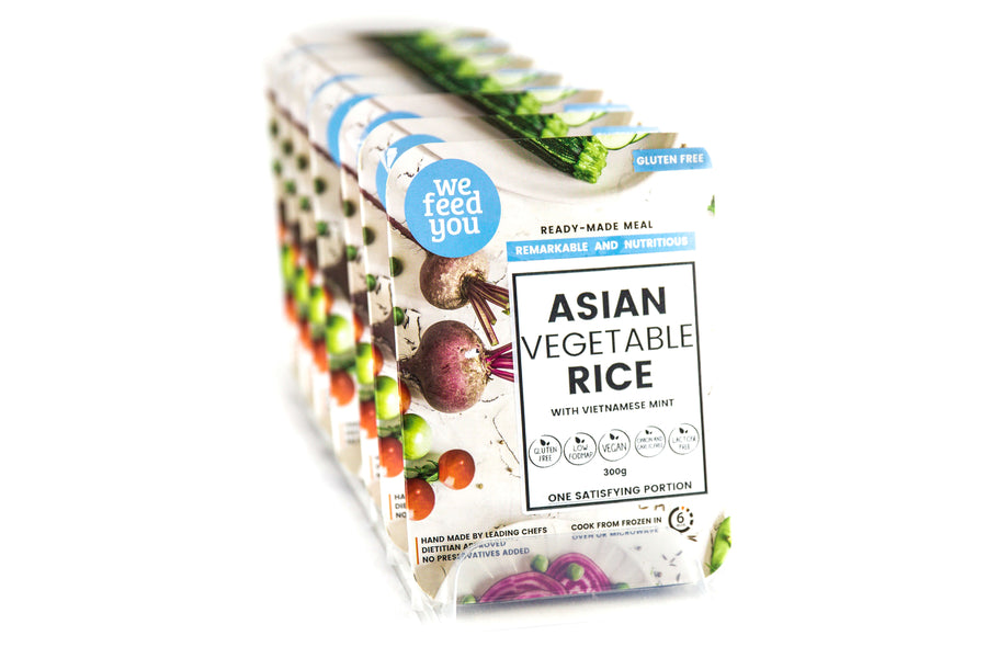 Asian Vegetables w/ Brown Rice, Ginger & Vietnamese Mint 300g We Feed You