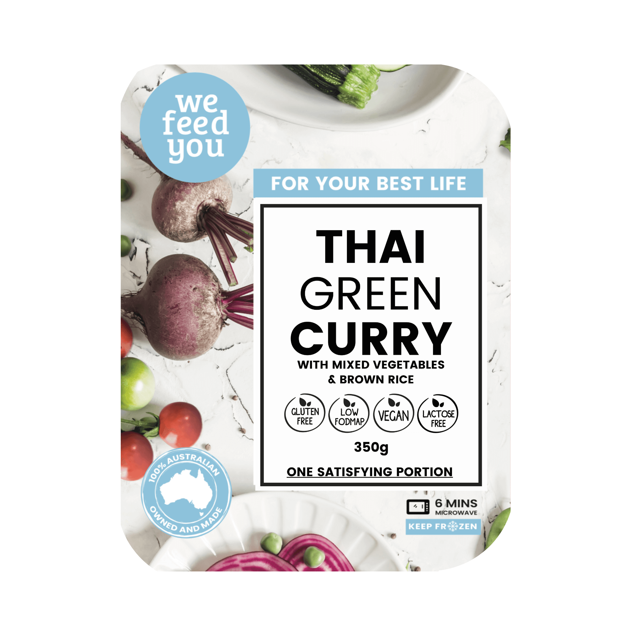 Low fodmap thai green top curry