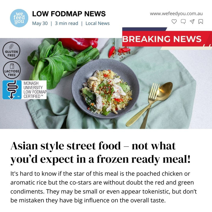 Asian style street food - not what you would expect in a frozen ready meal. We Feed You