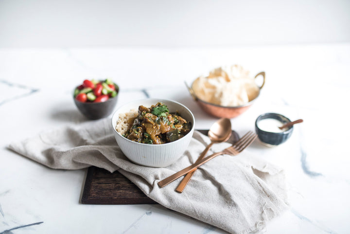 Tamarind Eggplant Curry 
