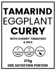 TamarindEggplantCurryw_CherryTomatoes_BrownRice.375g.GlutenFree_lactosefree_veganbyWeFeedYou