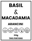 Arancini: Basil And Macadamia