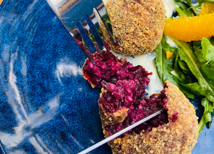 Arancini: Beetroot & Maple