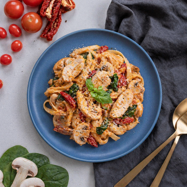 Chicken Fettuccini Gluten free ready meal delivered