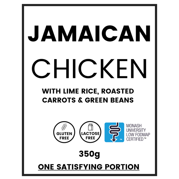 JamaicanChickenw_LimeRice_RoastedCarrots_GreenBeans.GlutenFree_LowFODMAP_LactoseFree.ByWeFeedYou