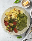 Pesto Chicken with Roasted Vegetables