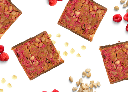 Raspberry and Macadamia Nut Brownies