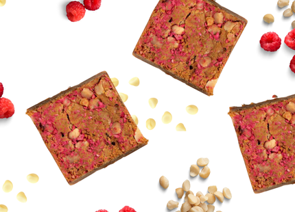 Raspberry and Macadamia Nut Brownies