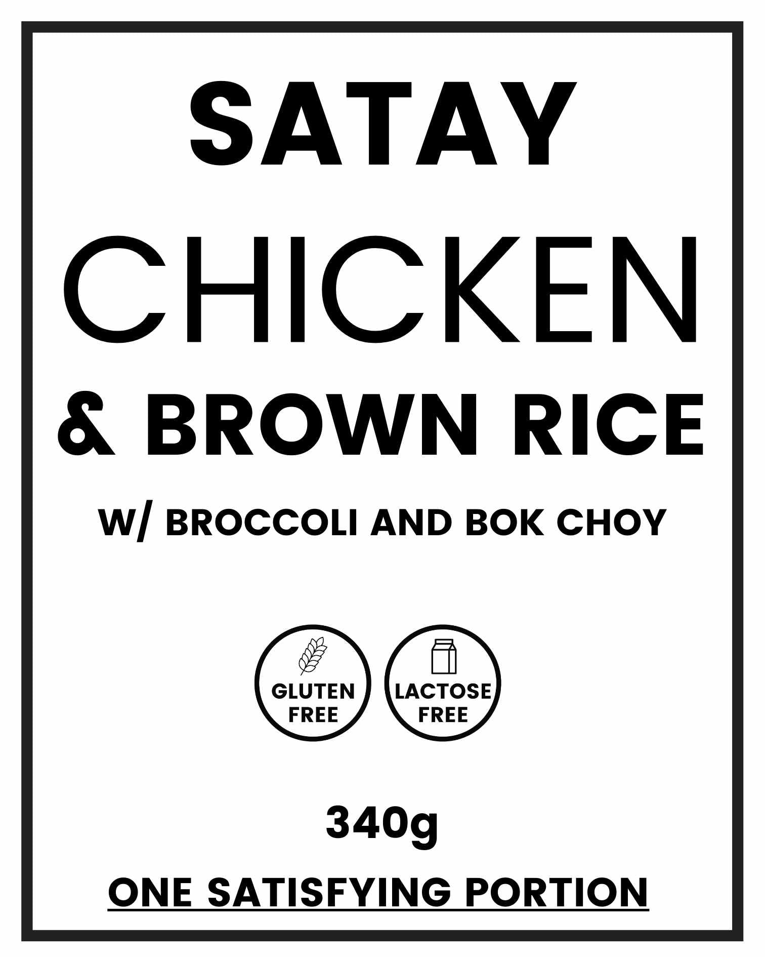 Satay Chicken w/ Rice & Greens We Feed You
