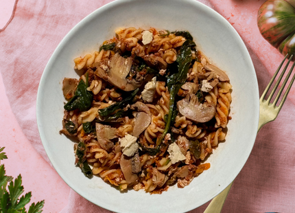 Tofu and Mushroom Bolognese