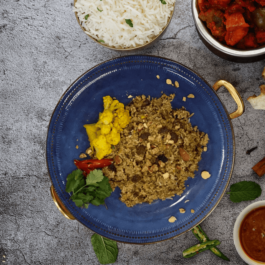 Beef Biryani with Spiced Cauliflower. Gluten Free by We Feed You