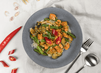 Vegetable coconut Curry 400g. Vegan, lactose free, gluten free. 