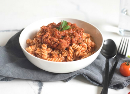 Classic Pasta Bolognese 400g. Low FODMAP,  gluten free, lactose free. 