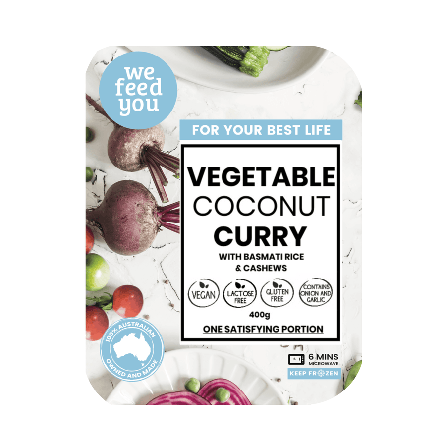 Vegetable coconut Curry 400g. Vegan, lactose free, gluten free, 